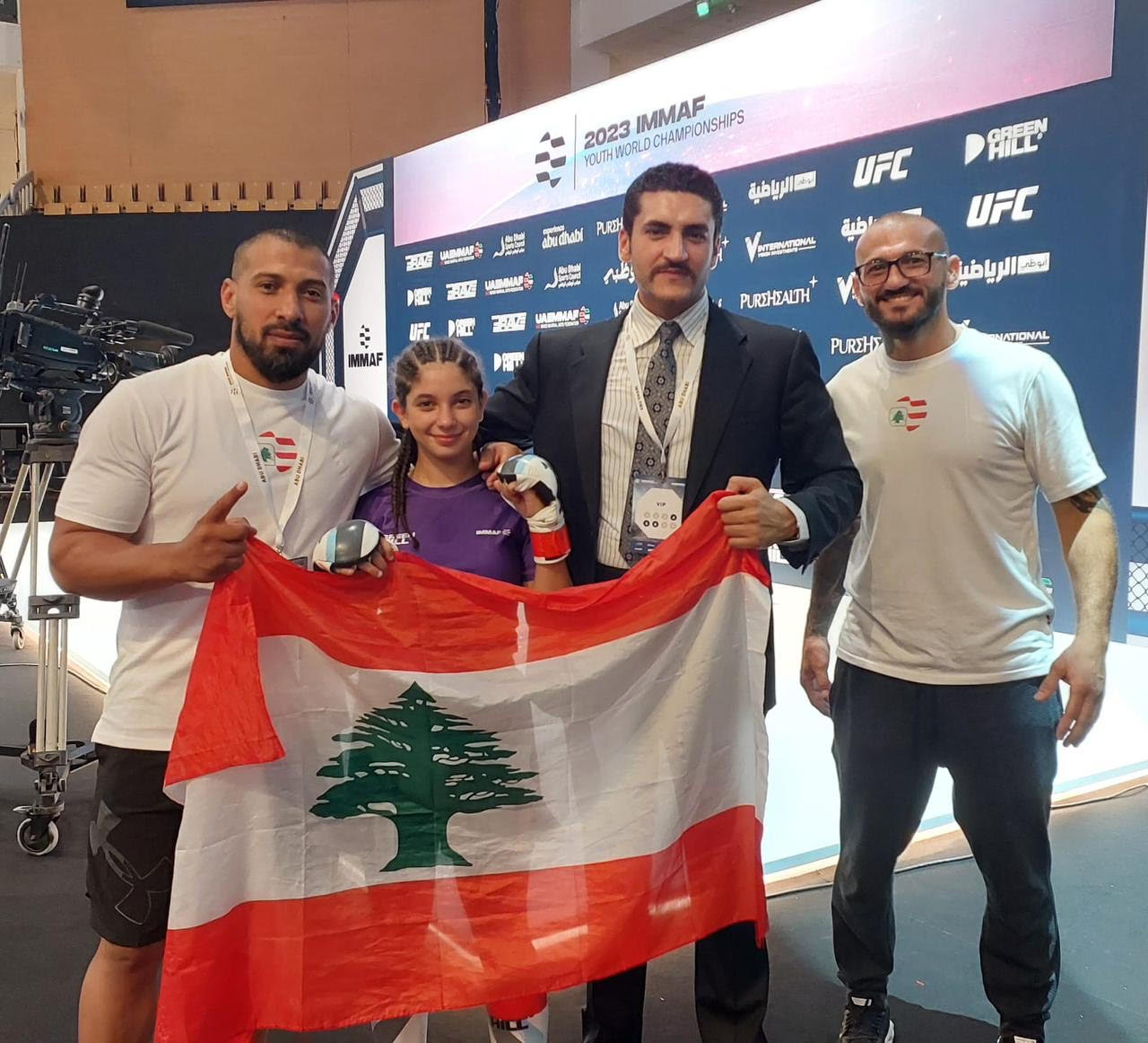 ميدالية ذهبية للبطلة اللبنانية لمار بلطجي في بطولة العالم للـMMA